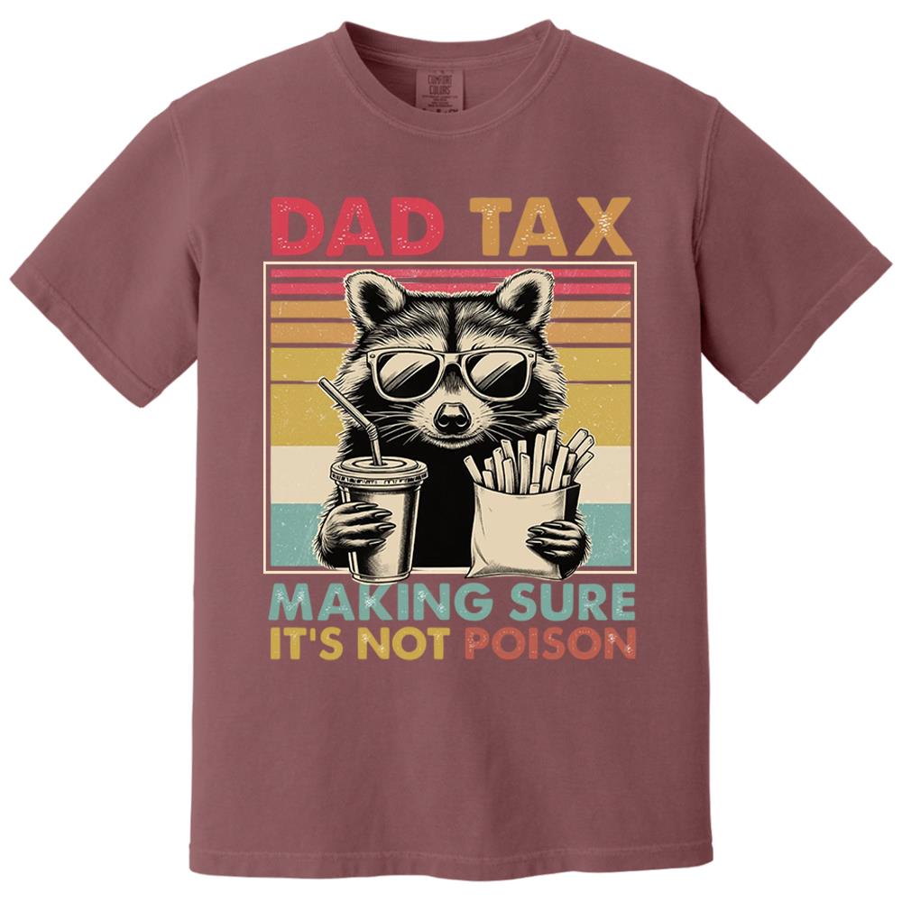 Dad Tax Raccoon Shirt, Funny Dad Tax T-Shirt, Retro Style Dad Tee, Gift for Dad, Funny Dad Gifts, Taxation Shirt, Fathers Day Gift