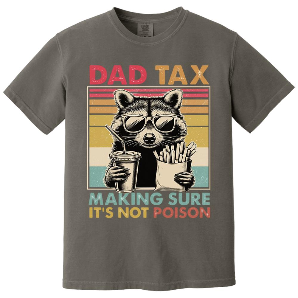 Dad Tax Raccoon Shirt, Funny Dad Tax T-Shirt, Retro Style Dad Tee, Gift for Dad, Funny Dad Gifts, Taxation Shirt, Fathers Day Gift