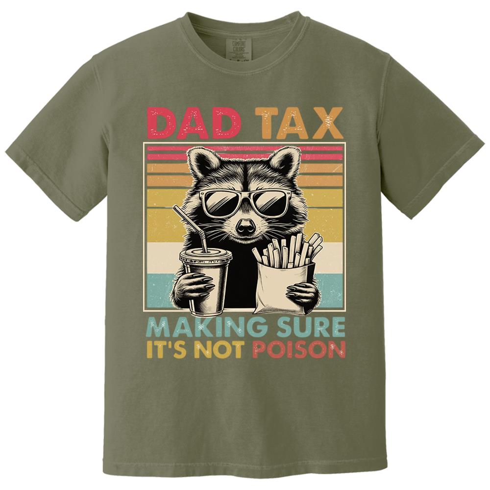 Dad Tax Raccoon Shirt, Funny Dad Tax T-Shirt, Retro Style Dad Tee, Gift for Dad, Funny Dad Gifts, Taxation Shirt, Fathers Day Gift