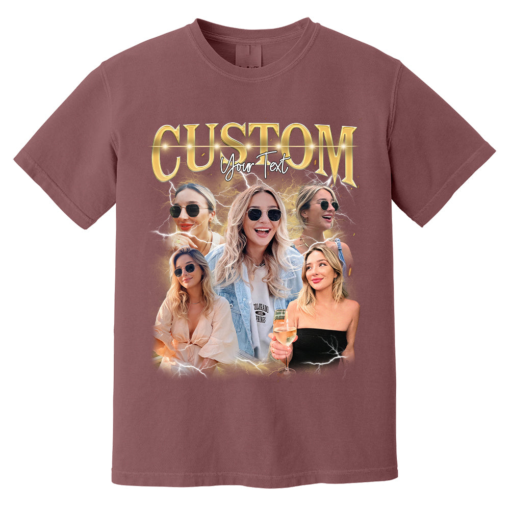 Custom Photo - Vintage Graphic 90s T-shirt That My Boy Football Gameday Shirt Custom Bootleg Rap Tee H2511
