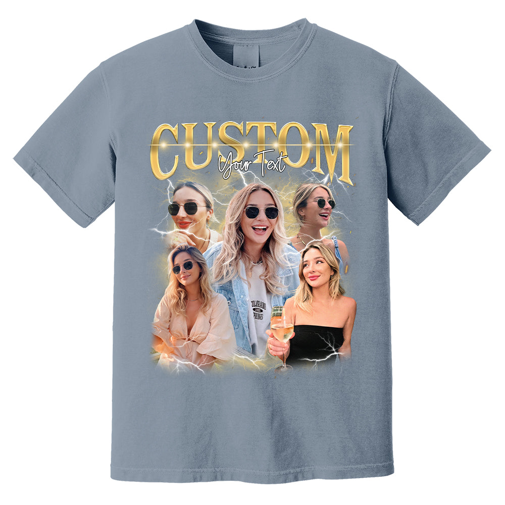 Custom Photo - Vintage Graphic 90s T-shirt That My Boy Football Gameday Shirt Custom Bootleg Rap Tee H2511