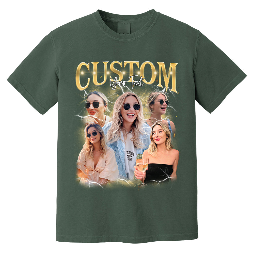Custom Photo - Vintage Graphic 90s T-shirt That My Boy Football Gameday Shirt Custom Bootleg Rap Tee H2511