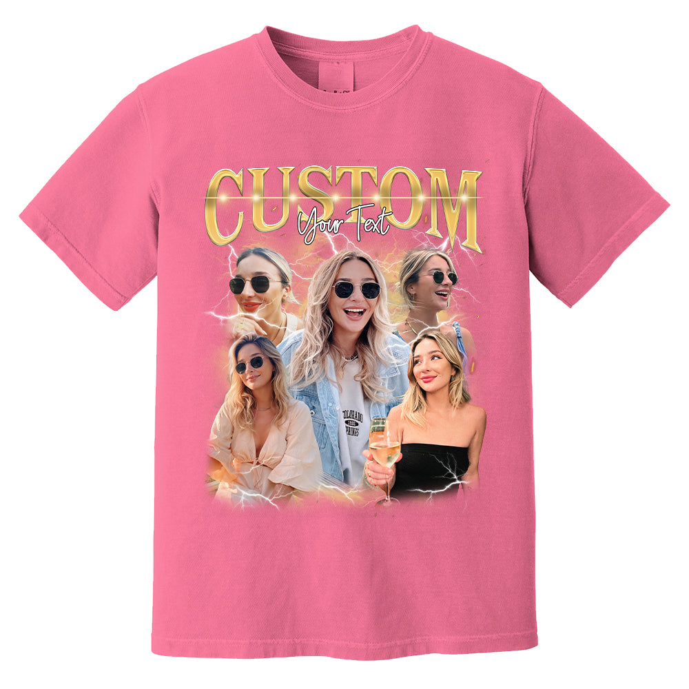 Custom Photo - Vintage Graphic 90s T-shirt That My Boy Football Gameday Shirt Custom Bootleg Rap Tee H2511