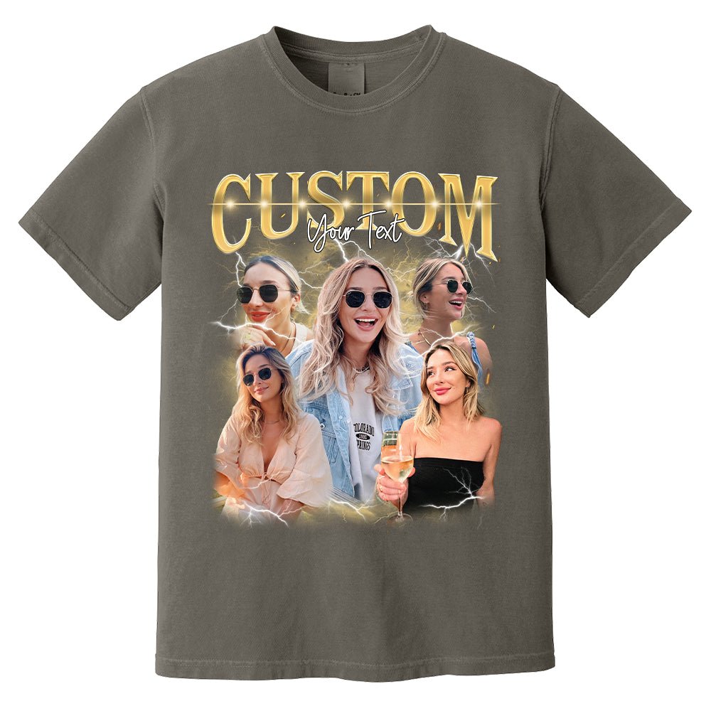 Custom Photo - Vintage Graphic 90s T-shirt That My Boy Football Gameday Shirt Custom Bootleg Rap Tee H2511
