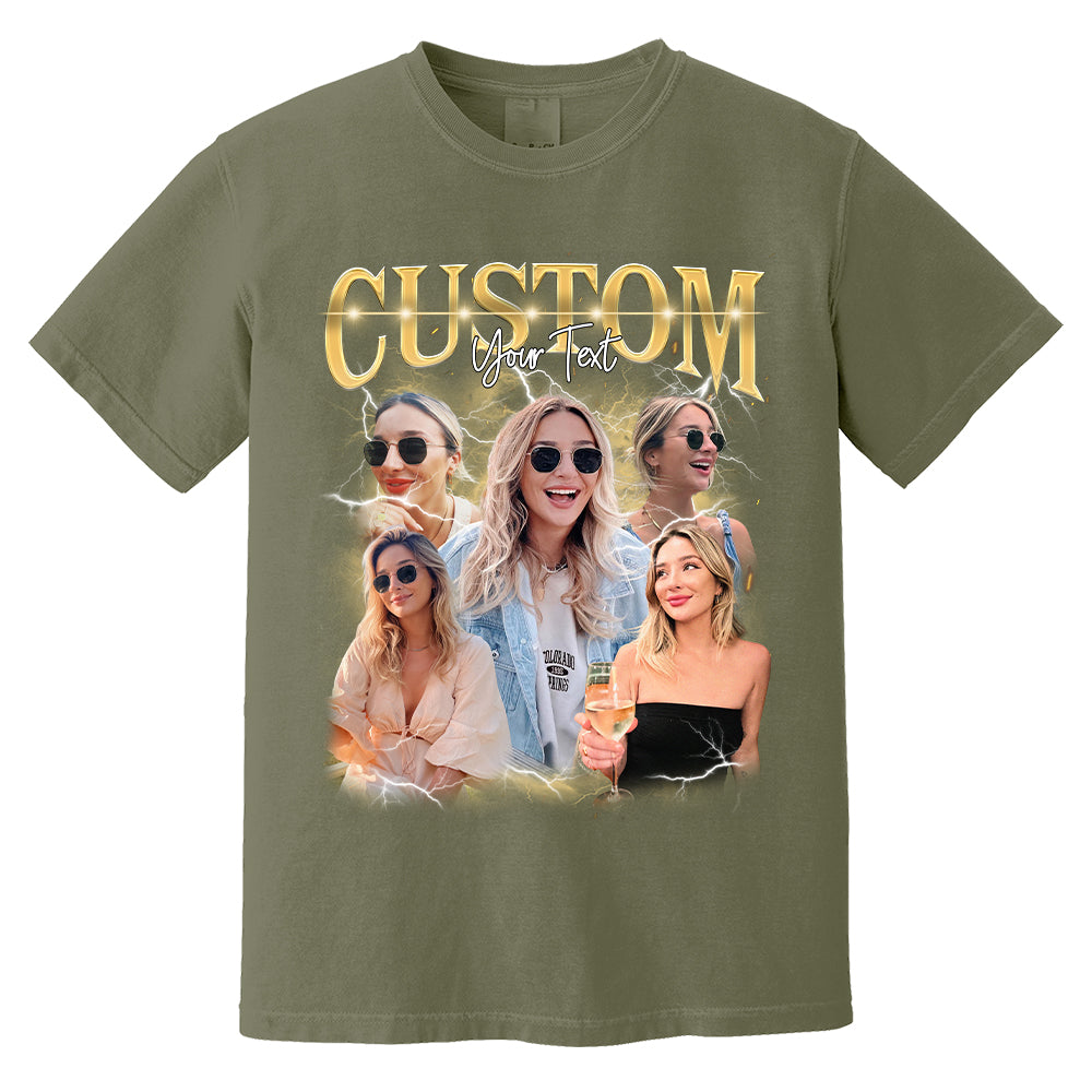 Custom Photo - Vintage Graphic 90s T-shirt That My Boy Football Gameday Shirt Custom Bootleg Rap Tee H2511