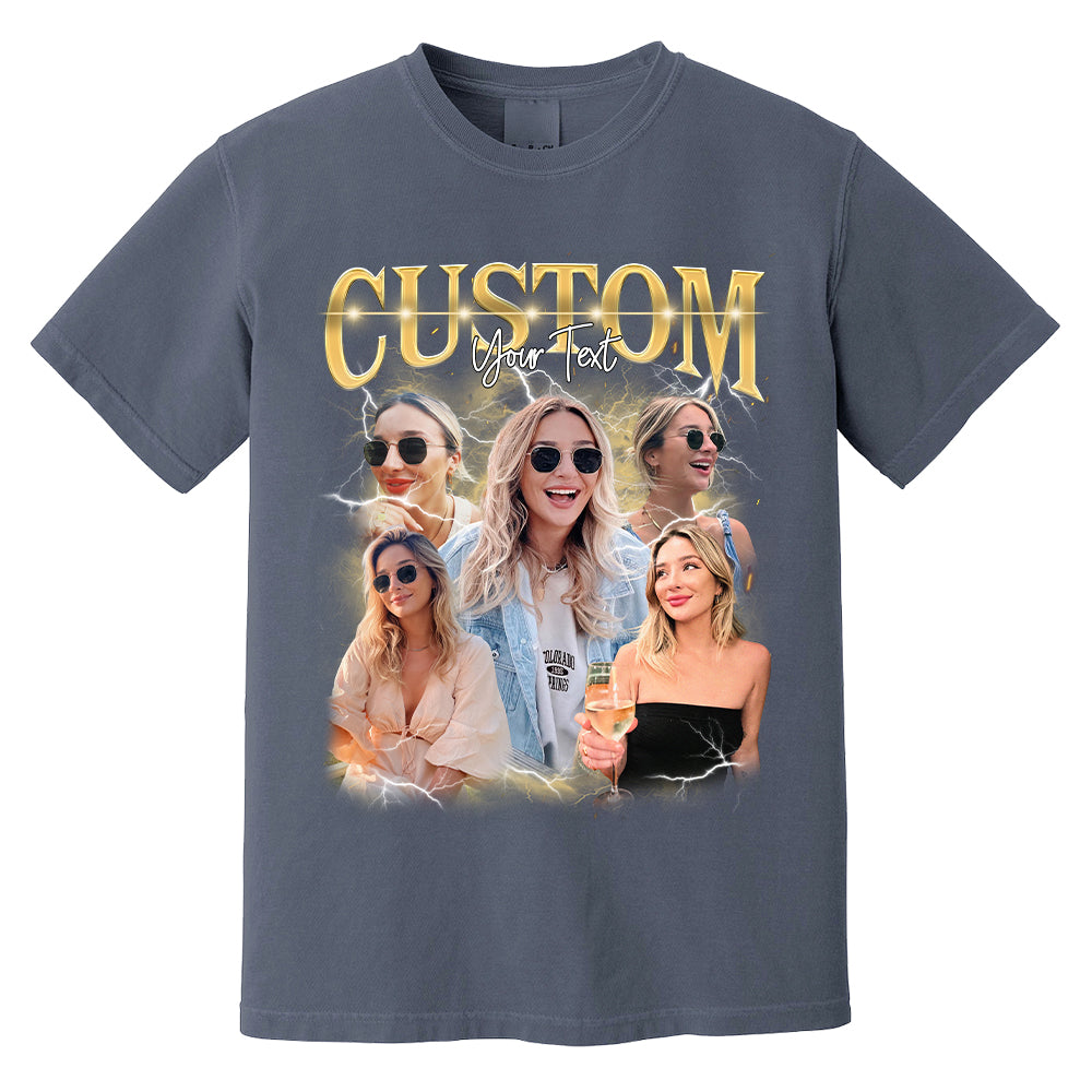 Custom Photo - Vintage Graphic 90s T-shirt That My Boy Football Gameday Shirt Custom Bootleg Rap Tee H2511