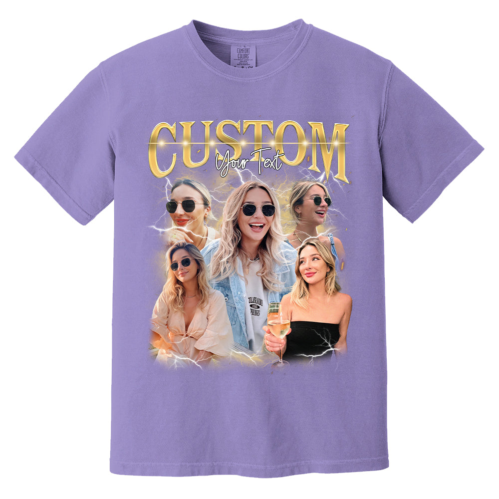 Custom Photo - Vintage Graphic 90s T-shirt That My Boy Football Gameday Shirt Custom Bootleg Rap Tee H2511