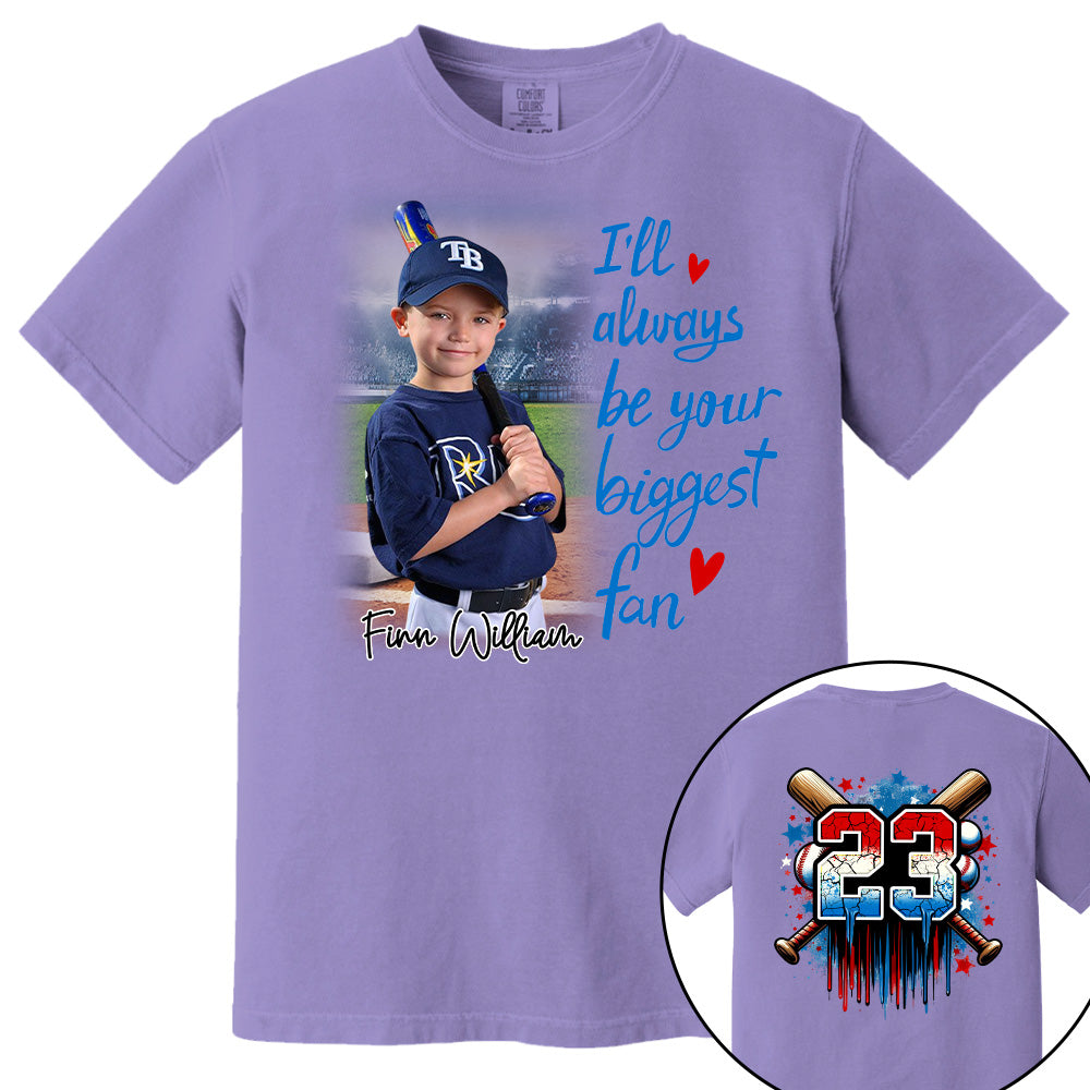 I'll Be Your Biggest Fan, Custom Photo Baseball Shirt, Baseball Mom Shirt A2110 Pt99
