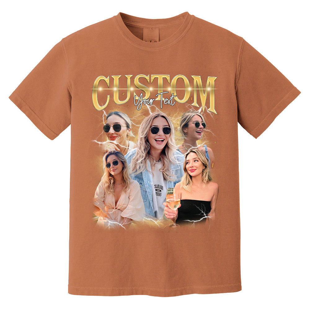 Custom Photo - Vintage Graphic 90s T-shirt That My Boy Football Gameday Shirt Custom Bootleg Rap Tee H2511