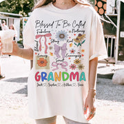 Blessed To Be Called Grandma Coquette - Personalized Christian Wildflower Shirt For Grandma Tu20