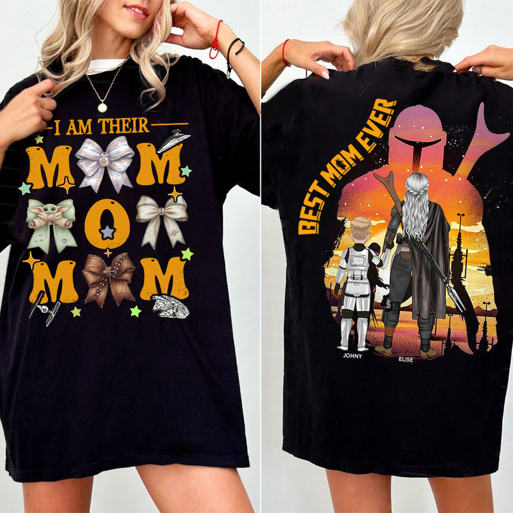 I Am Their Mom - Personalized Coquette Shirt For Mom - Mother's Day Hv01