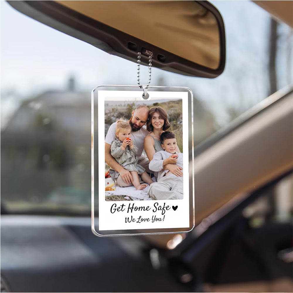 Personalized Dad Car Visor Clip PHOTO INCLUDED, Father's Day Gift for Dad Grandpa, Drive Safe Sun Visor, New Dad Gift, Dad Picture Frame Pt99