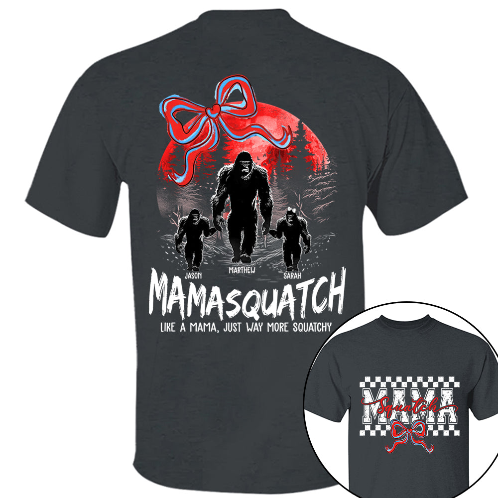 Momsquatch, Like A Grandma, Just Way More Squatchy, Bigfoot, Personalized Vintage Shirt T1807 Tm01