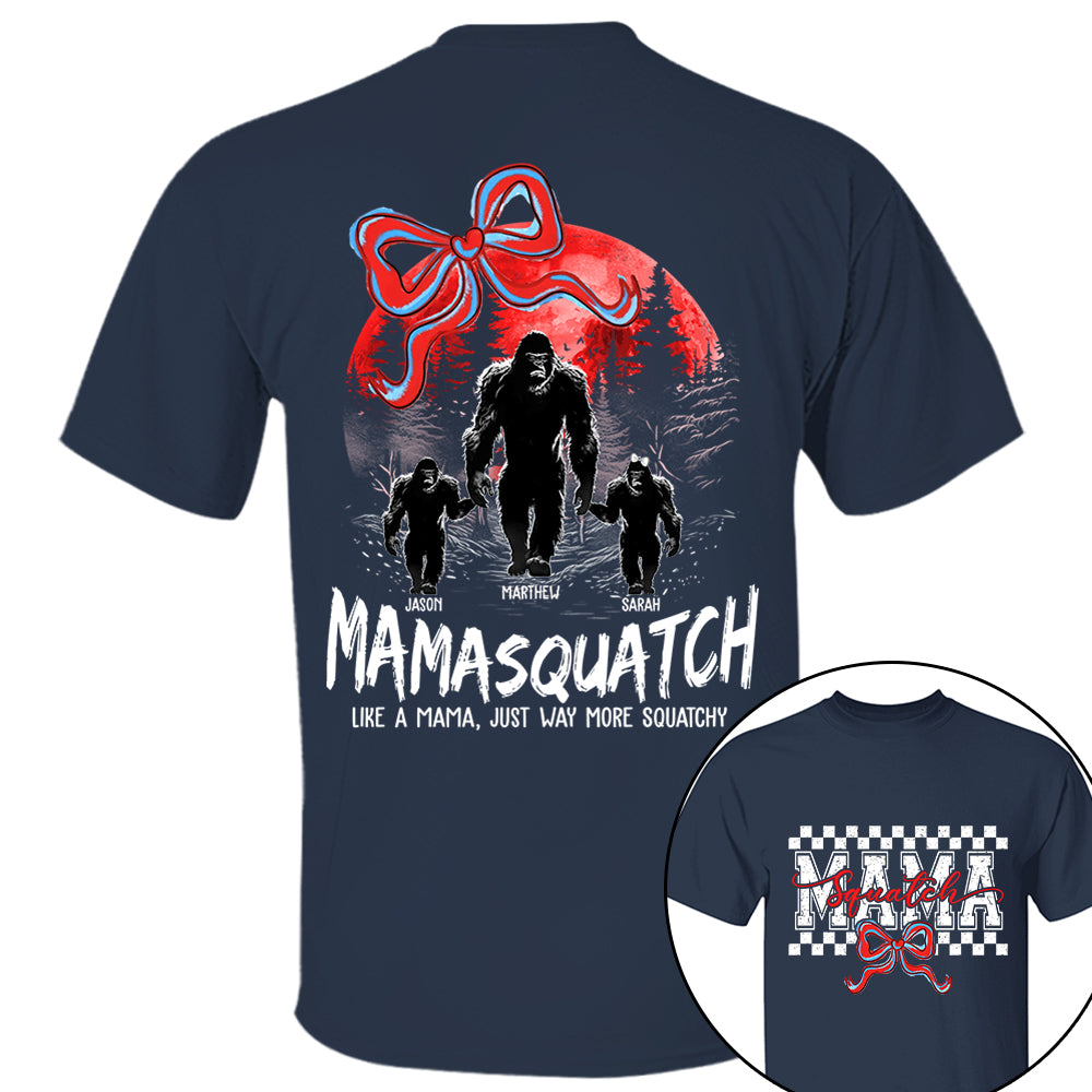 Momsquatch, Like A Grandma, Just Way More Squatchy, Bigfoot, Personalized Vintage Shirt T1807 Tm01