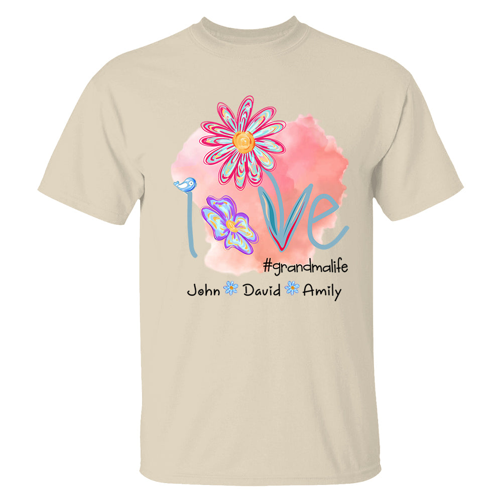 Love Grandmalife - Personalized Shirt For Nana Gigi NA04 - Cute Gift For Mom Grandma Day NA04 Tm01