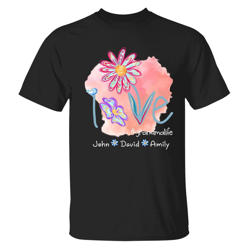Love Grandmalife - Personalized Shirt For Nana Gigi NA04 - Cute Gift For Mom Grandma Day NA04 Tm01