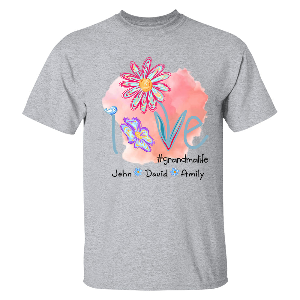 Love Grandmalife - Personalized Shirt For Nana Gigi NA04 - Cute Gift For Mom Grandma Day NA04 Tm01