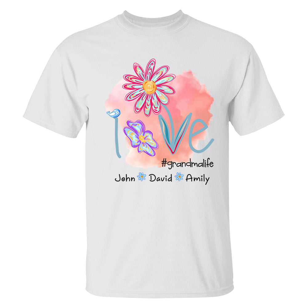 Love Grandmalife - Personalized Shirt For Nana Gigi NA04 - Cute Gift For Mom Grandma Day NA04 Tm01