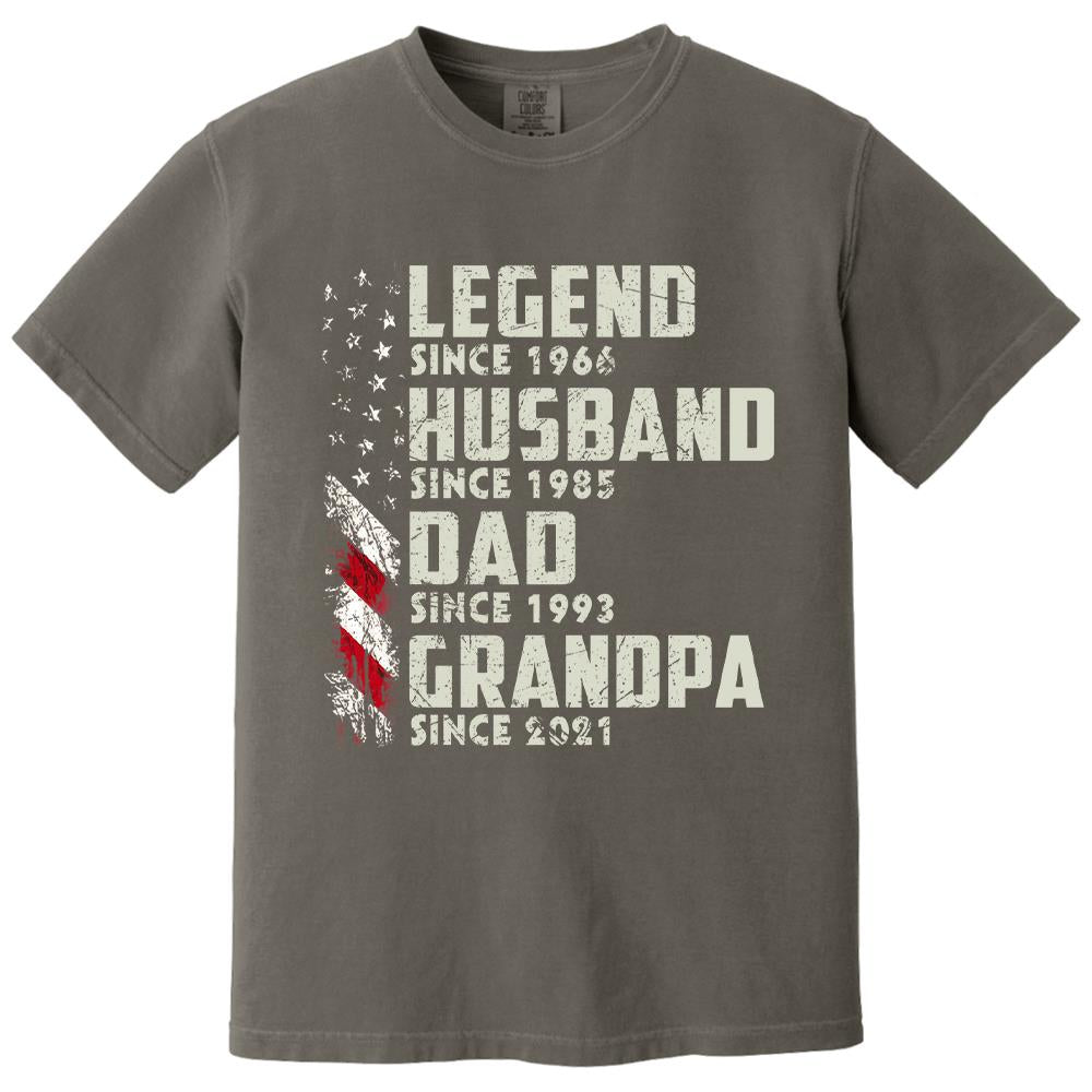 Personalized Legend Husband Dad Grandpa, Custom Father's Day Shirt With Nick Name And Year, Best Gift For Grandpa, Grandpa Tee Hv01