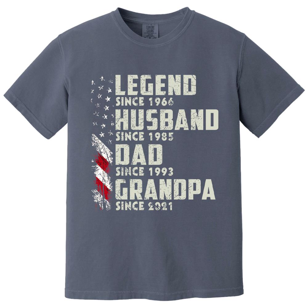 Personalized Legend Husband Dad Grandpa, Custom Father's Day Shirt With Nick Name And Year, Best Gift For Grandpa, Grandpa Tee Hv01