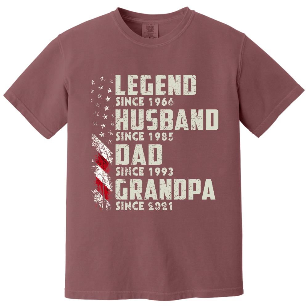 Personalized Legend Husband Dad Grandpa, Custom Father's Day Shirt With Nick Name And Year, Best Gift For Grandpa, Grandpa Tee Hv01