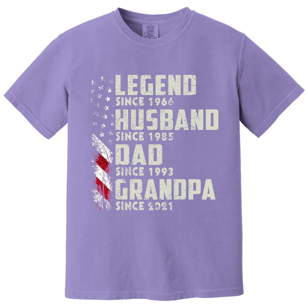 Personalized Legend Husband Dad Grandpa, Custom Father's Day Shirt With Nick Name And Year, Best Gift For Grandpa, Grandpa Tee Hv01