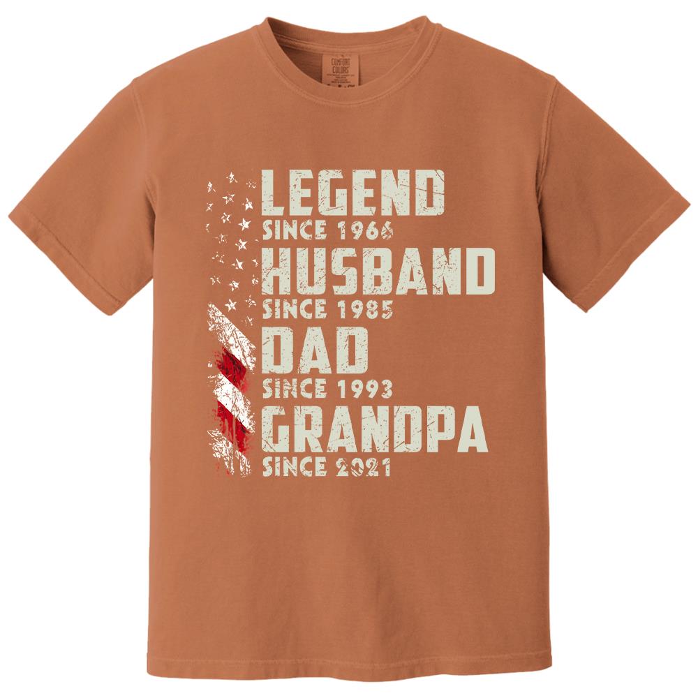 Personalized Legend Husband Dad Grandpa, Custom Father's Day Shirt With Nick Name And Year, Best Gift For Grandpa, Grandpa Tee Hv01