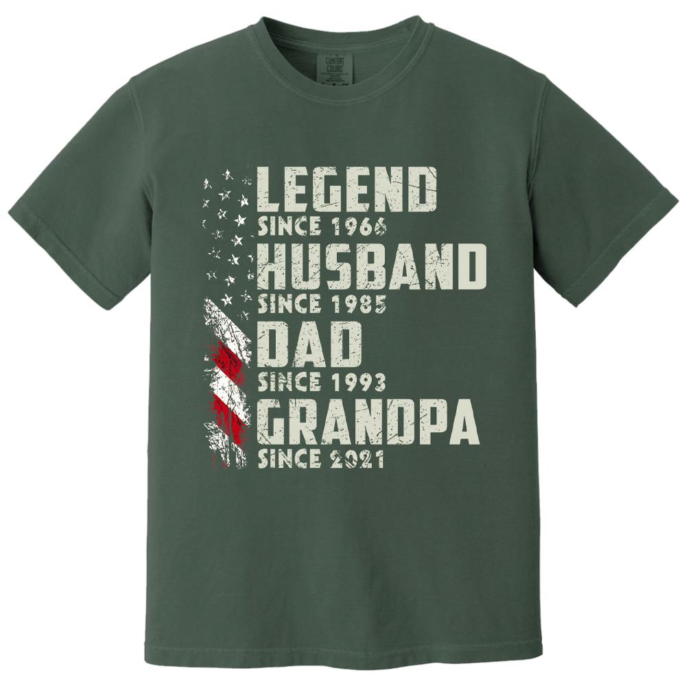 Personalized Legend Husband Dad Grandpa, Custom Father's Day Shirt With Nick Name And Year, Best Gift For Grandpa, Grandpa Tee Hv01