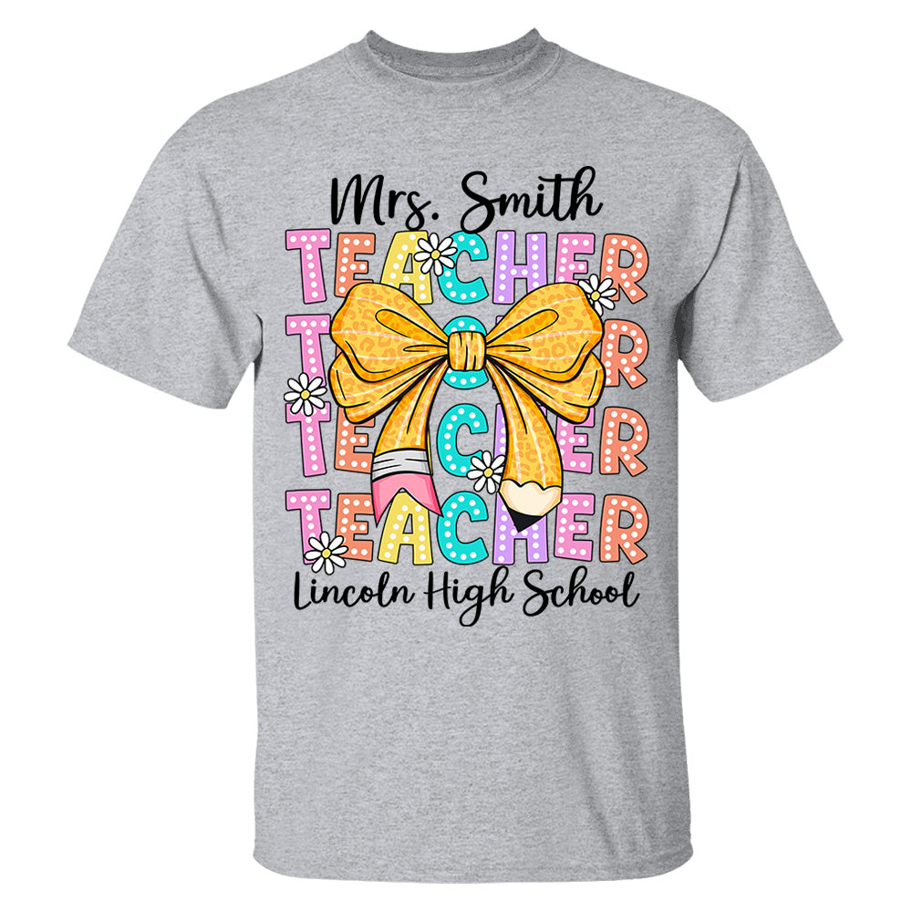 Teacher Back To School Shirt -  Personalized Gift for Teachers Do98