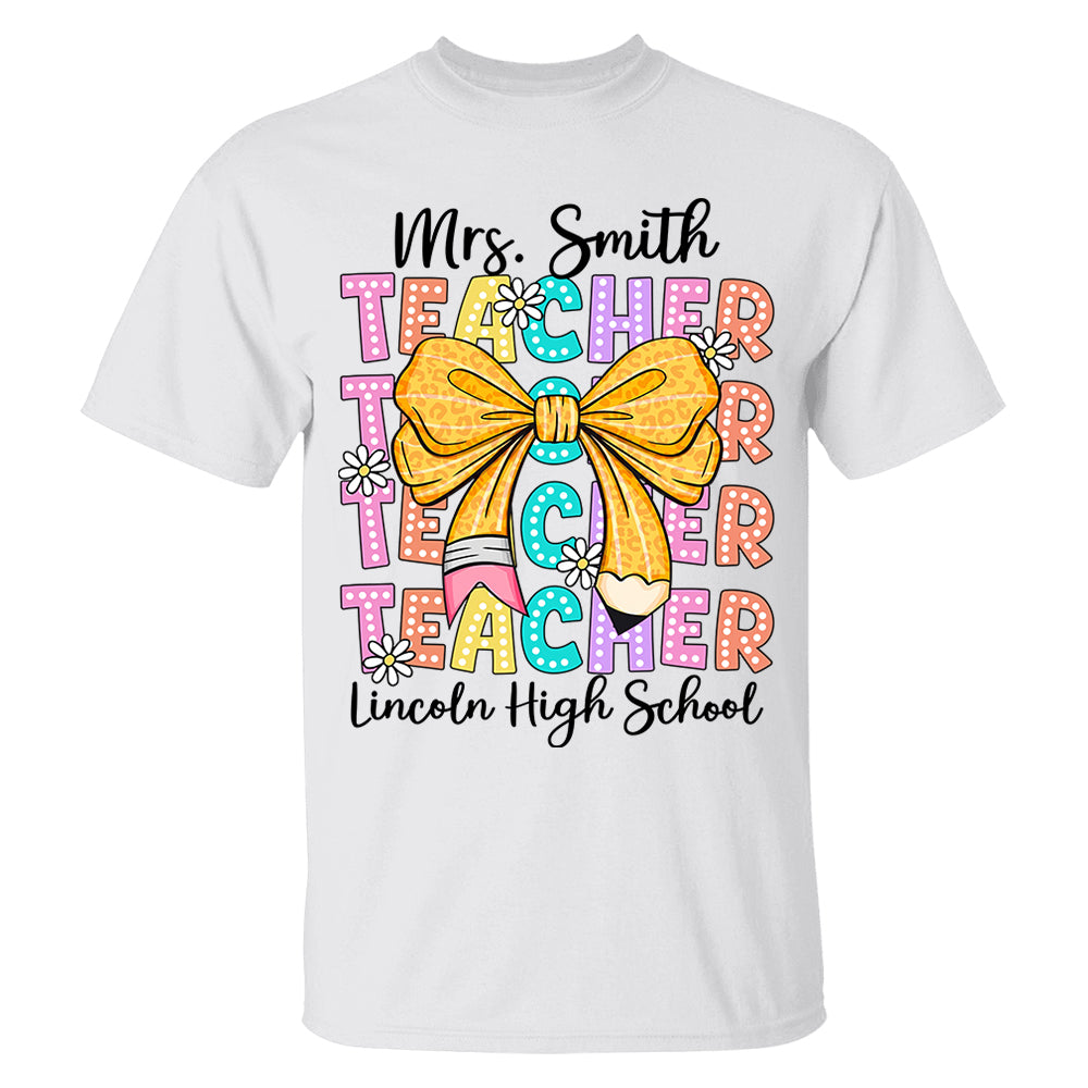 Teacher Back To School Shirt -  Personalized Gift for Teachers Do98