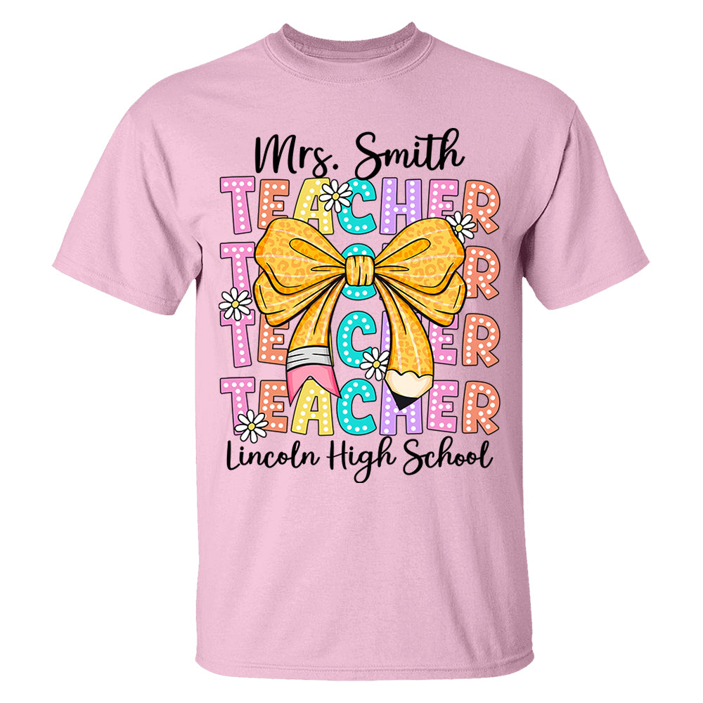 Teacher Back To School Shirt -  Personalized Gift for Teachers Do98