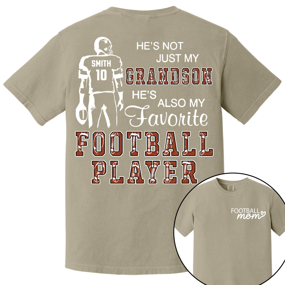 Not Just My Son, My Favorite Football Player, Personalized Football Mom Shirt, Gift Proud Mom, Grandma, Family A2110 Hv01