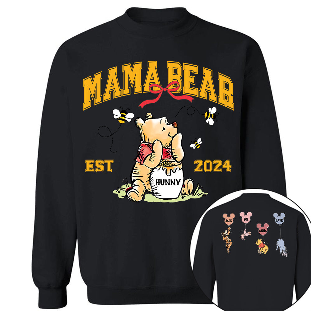 Mama Bear - New Mom Shirt - Mother's Day - Custom Nickname and Kid T1807 Tu20