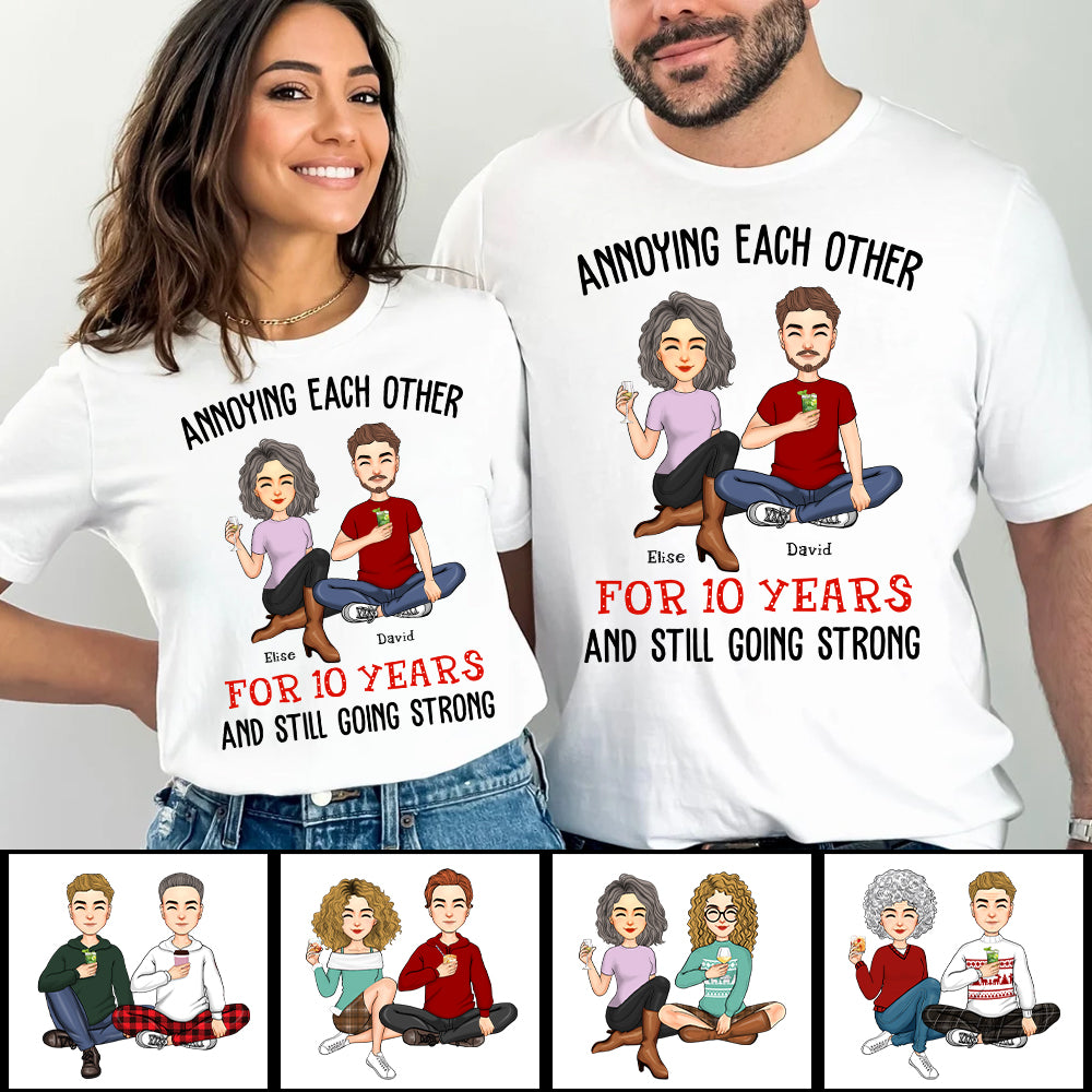 Annoying Each Other For Years And Still Going Strong Anniversary Wedding Shirt Gift For Husband Wife Dad Mom Nh00