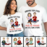 Annoying Each Other For Years And Still Going Strong Anniversary Wedding Shirt Gift For Husband Wife Dad Mom Nh00