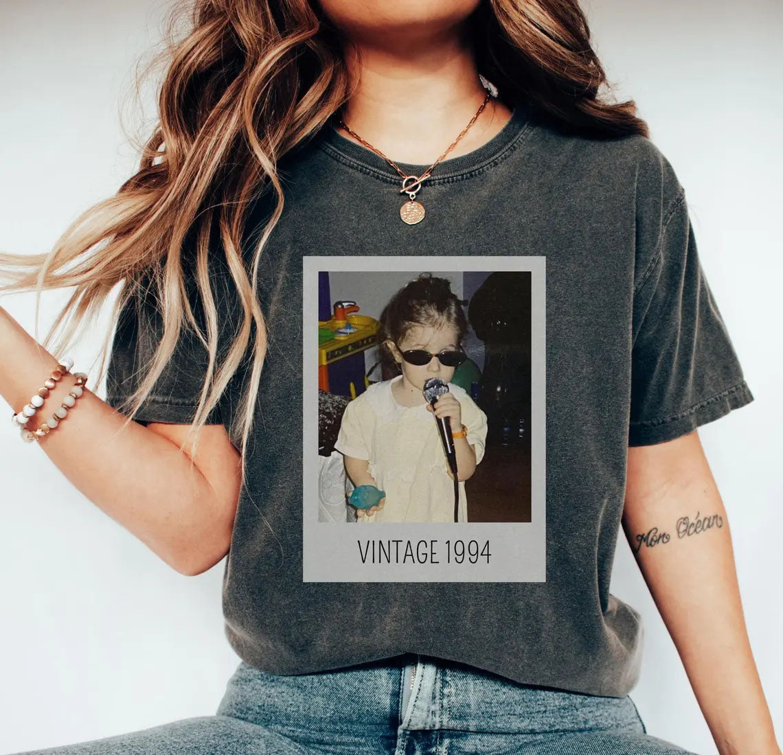 Custom Vintage Photo Shirt, 30Th Birthday Gifts For Women,1994 Birthday Shirt, 30Th Birthday Gift For Him, 30Th Birthday Present Pt99