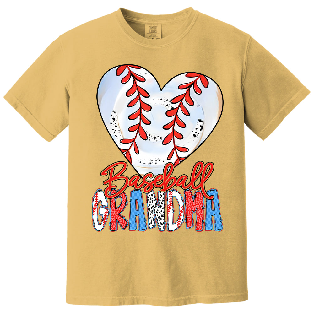 Heart Baseball Grandma - Personalized Shirt Hv01