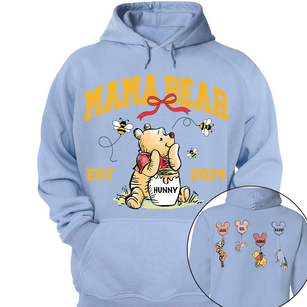 Mama Bear - New Mom Shirt - Mother's Day - Custom Nickname and Kid T1807 Tu20