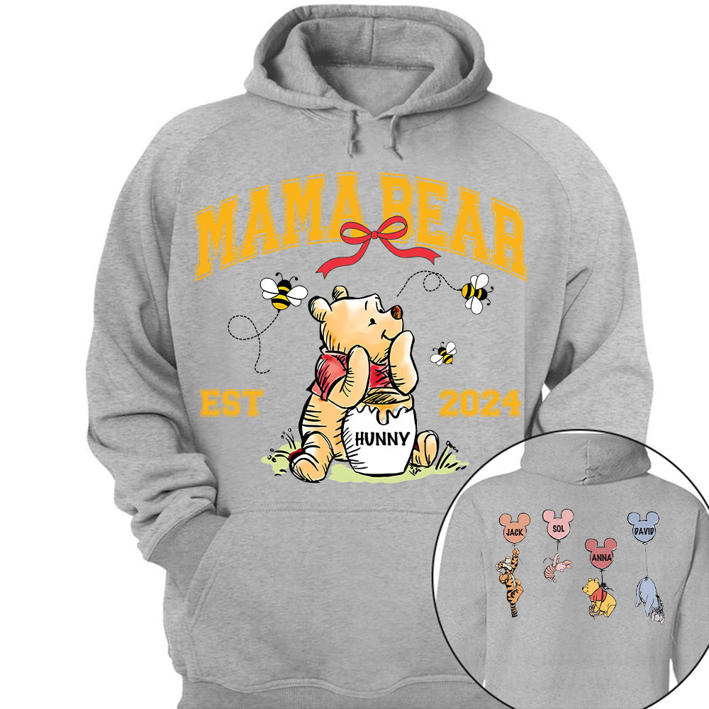 Mama Bear - New Mom Shirt - Mother's Day - Custom Nickname and Kid T1807 Tu20