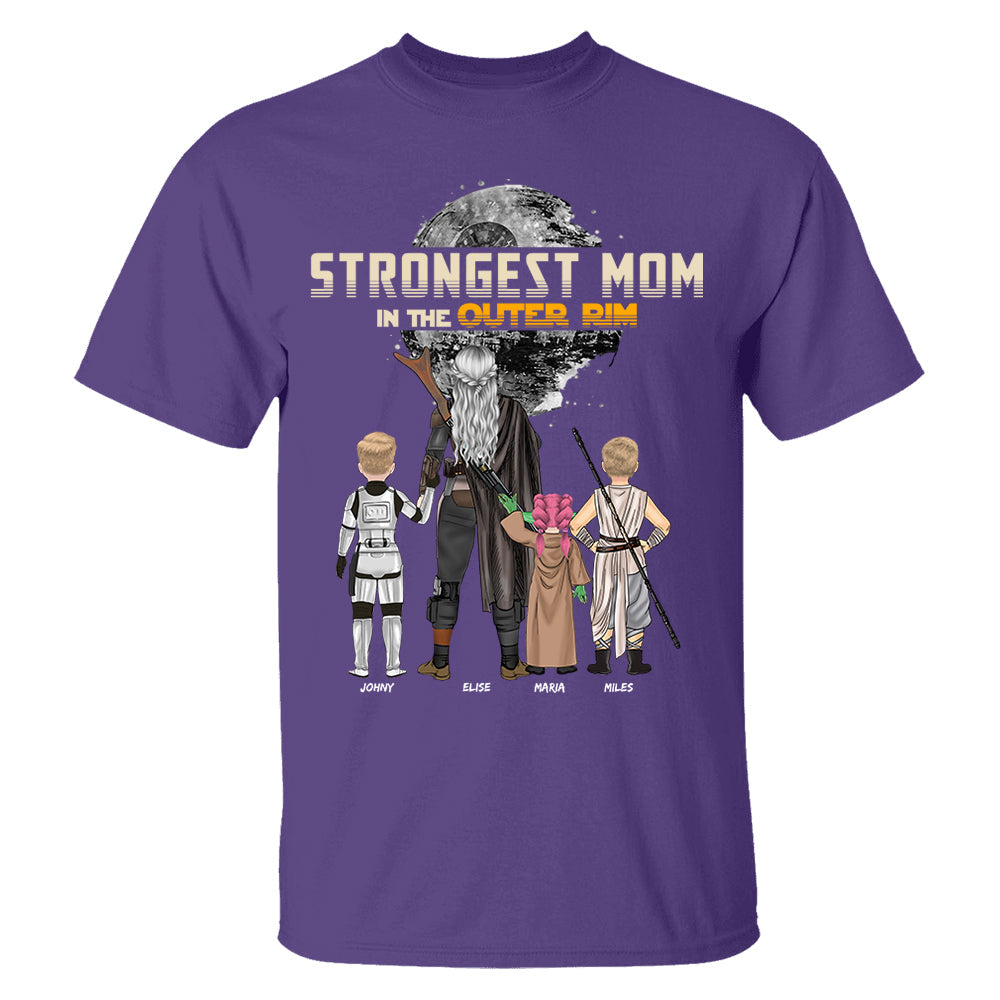 Strongest Mom In The Outer Rim - Personalized Shirt For Mom Nh00