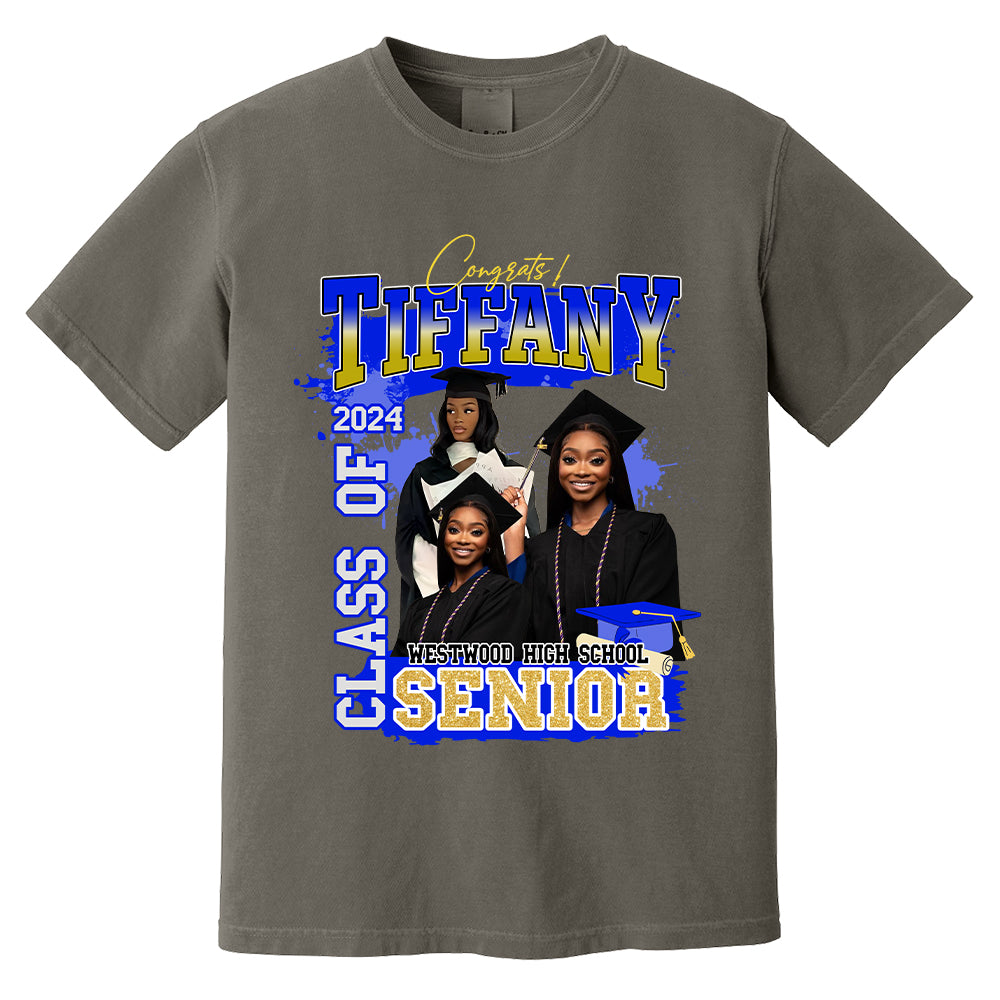 Custom Graduation Shirt - Custom Photo Family Graduation T-Shirt - Bootleg Tee Custom Photo Shirt For Graduation N3005 Hn01