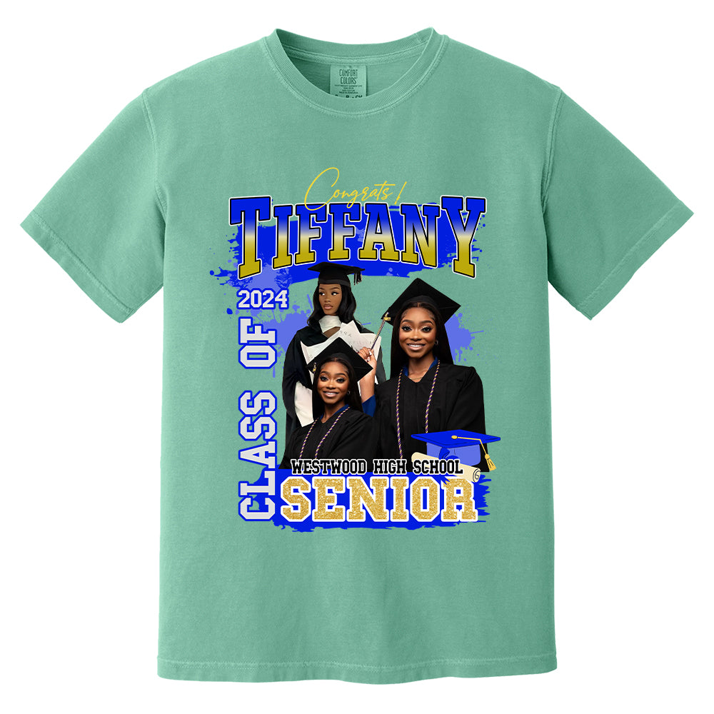 Custom Graduation Shirt - Custom Photo Family Graduation T-Shirt - Bootleg Tee Custom Photo Shirt For Graduation N3005 Hn01