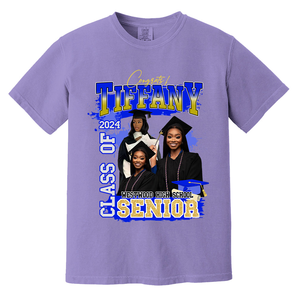 Custom Graduation Shirt - Custom Photo Family Graduation T-Shirt - Bootleg Tee Custom Photo Shirt For Graduation N3005 Hn01