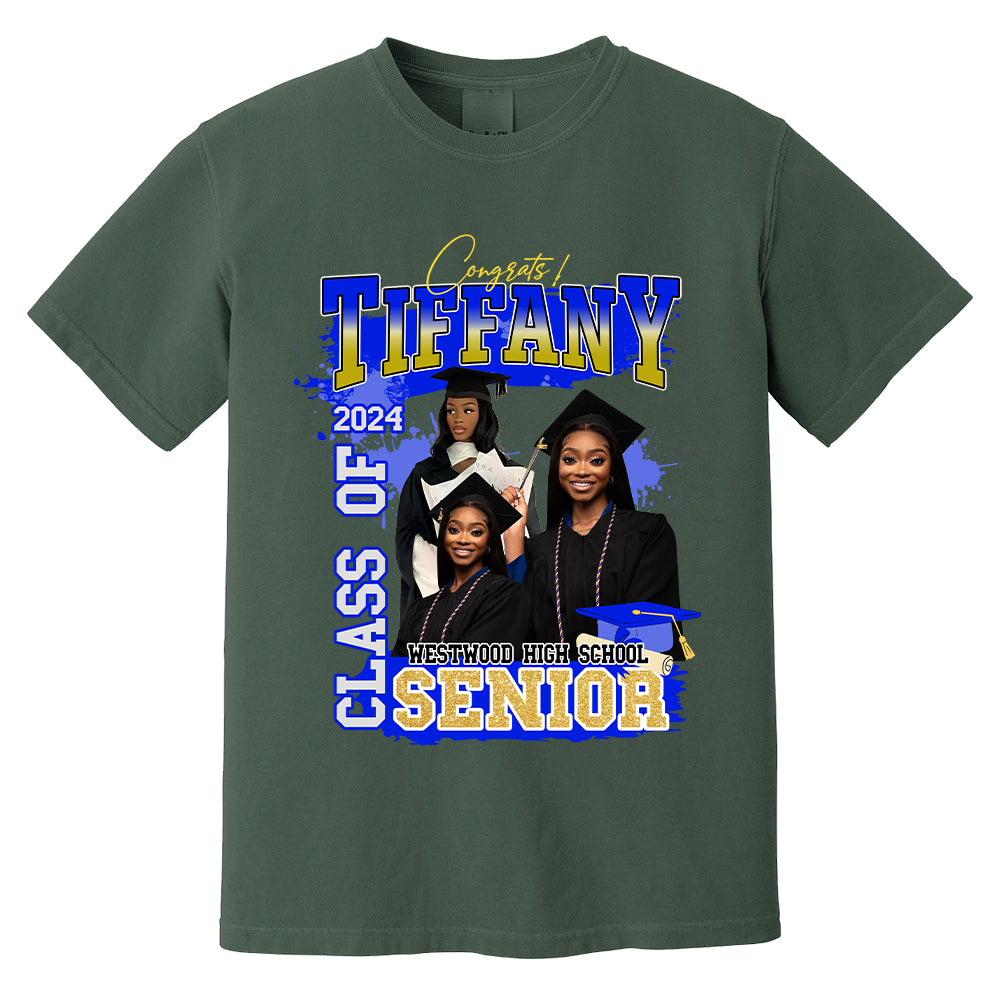 Custom Graduation Shirt - Custom Photo Family Graduation T-Shirt - Bootleg Tee Custom Photo Shirt For Graduation N3005 Hn01