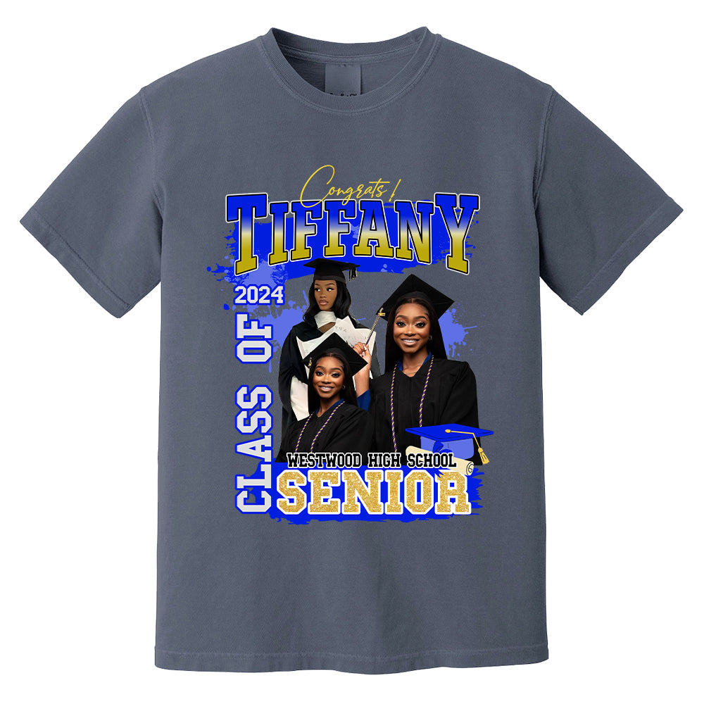 Custom Graduation Shirt - Custom Photo Family Graduation T-Shirt - Bootleg Tee Custom Photo Shirt For Graduation N3005 Hn01