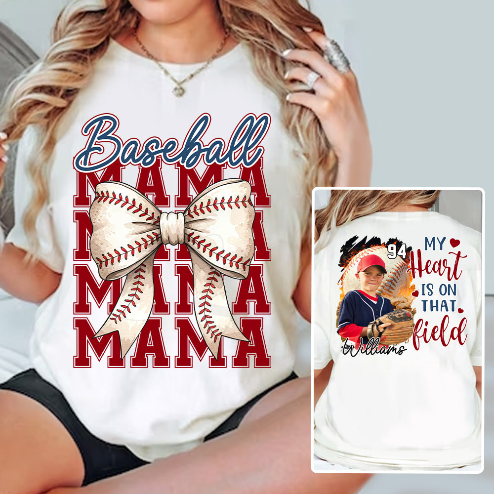 Baseball Mama Shirt, Personalized Baseball Shirt, Gift For Baseball Lover Tu24