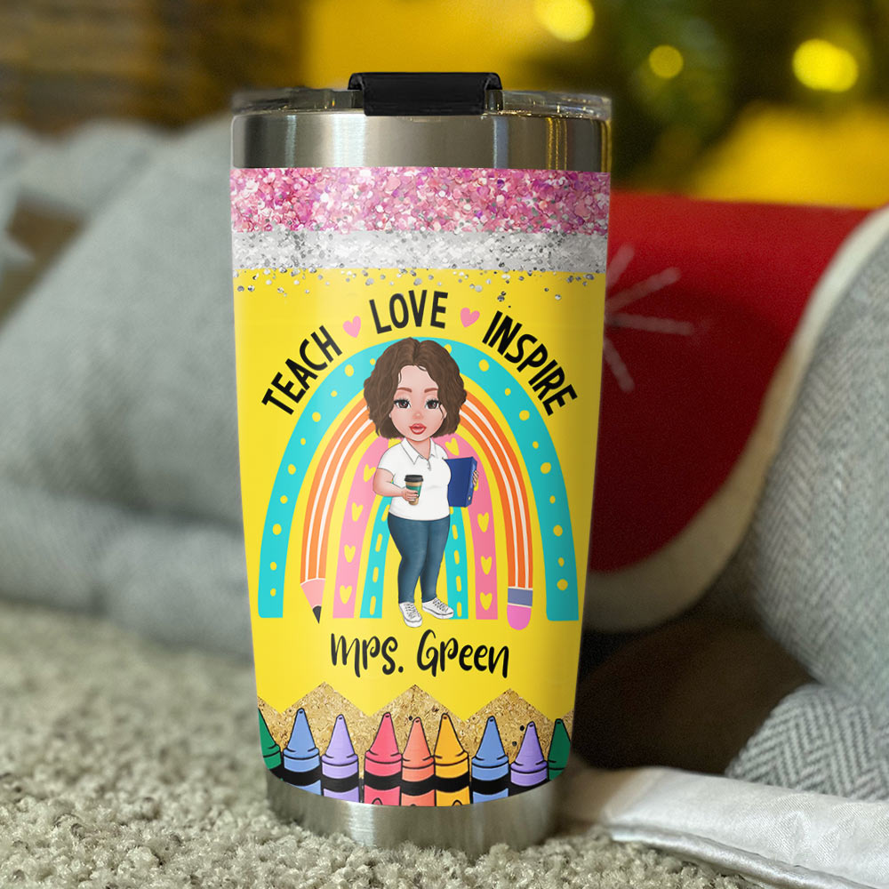 Personalized Teacher Nutrition Facts Tumbler For Teachers Teacher Appreciation Gift Ph99
