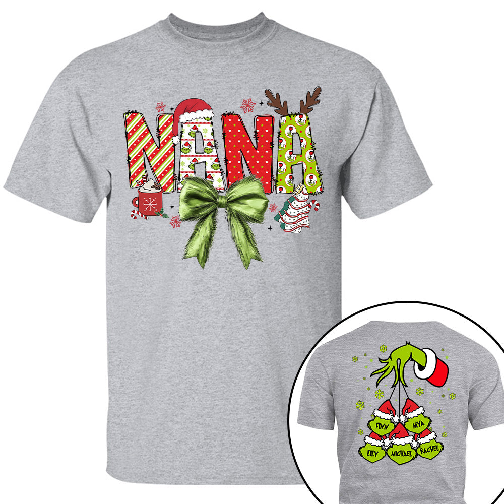 Personalized Mimi Christmas Sweatshirt, Christmas Gigi Grandma Gift Sweatshirt, Nana Mimi Christmas Shirt Tu20