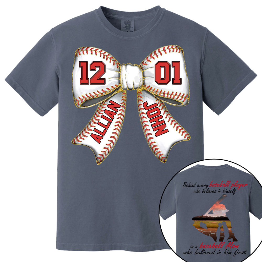 Baseball Mom Shirt, Personalized Baseball Shirt, Gift For Baseball Lover A2110 Vr2 Tm01
