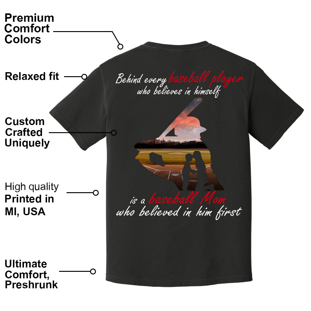Baseball Mom Shirt, Personalized Baseball Shirt, Gift For Baseball Lover A2110 Vr2 Tm01